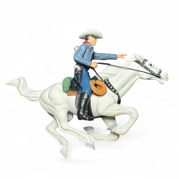 Hallmark Keepsake 2000 The Lone Ranger Ornament Silver Horse Western Cowboy Duan - Picture 4 of 6